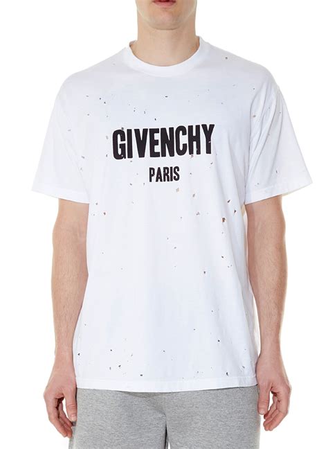 givenchy long sleeve shirt men|Givenchy t shirt with holes.